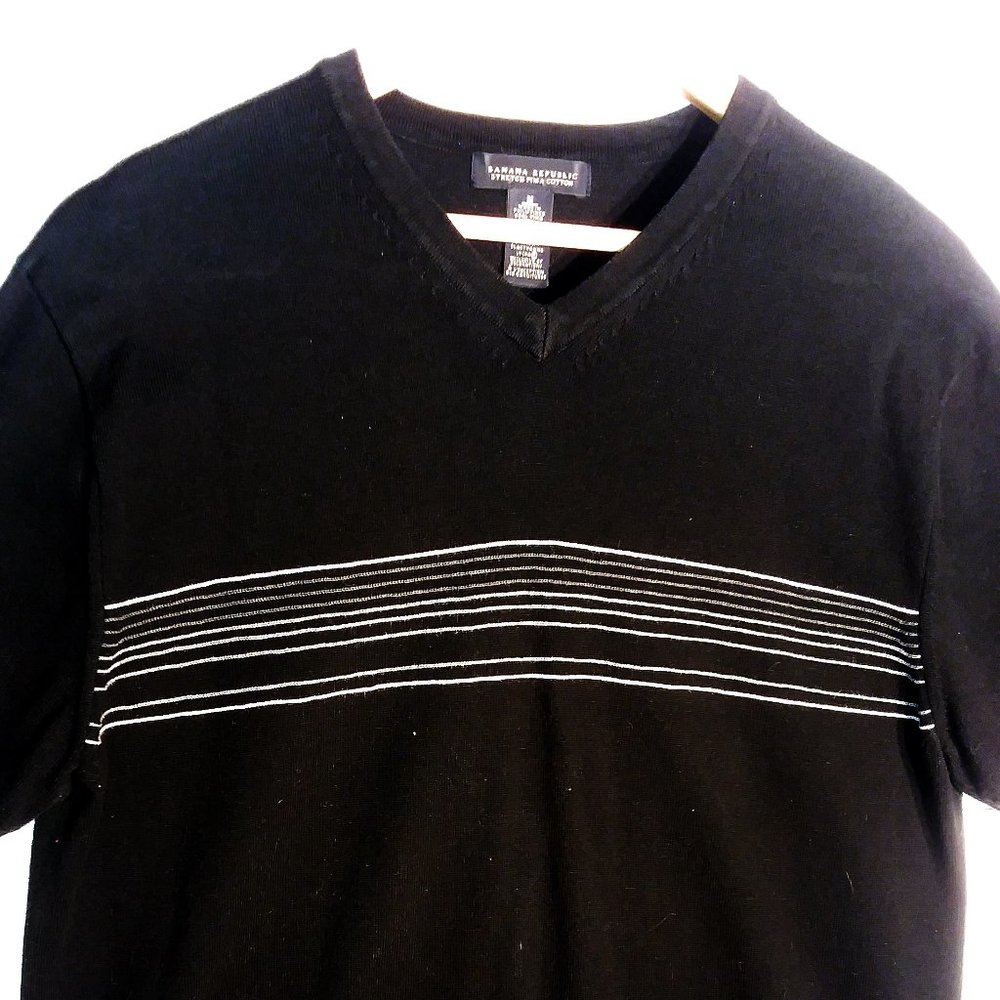 Banana Republic V-Neck Short Sleeve Sz M